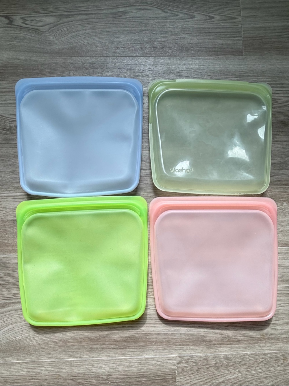 Stasher Bags Silicone Food Storage - set of 4 Sandwich